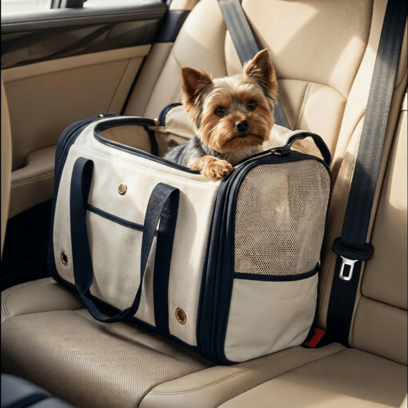 Kleine Hunderasse in Hundetasche – ideal für Welpen und kleine Hunde