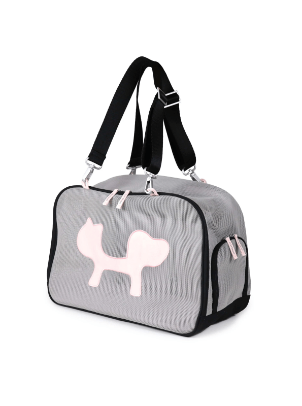 Mesh Pet Carrier rosa pink dog travel bag cabin approved hundetransport