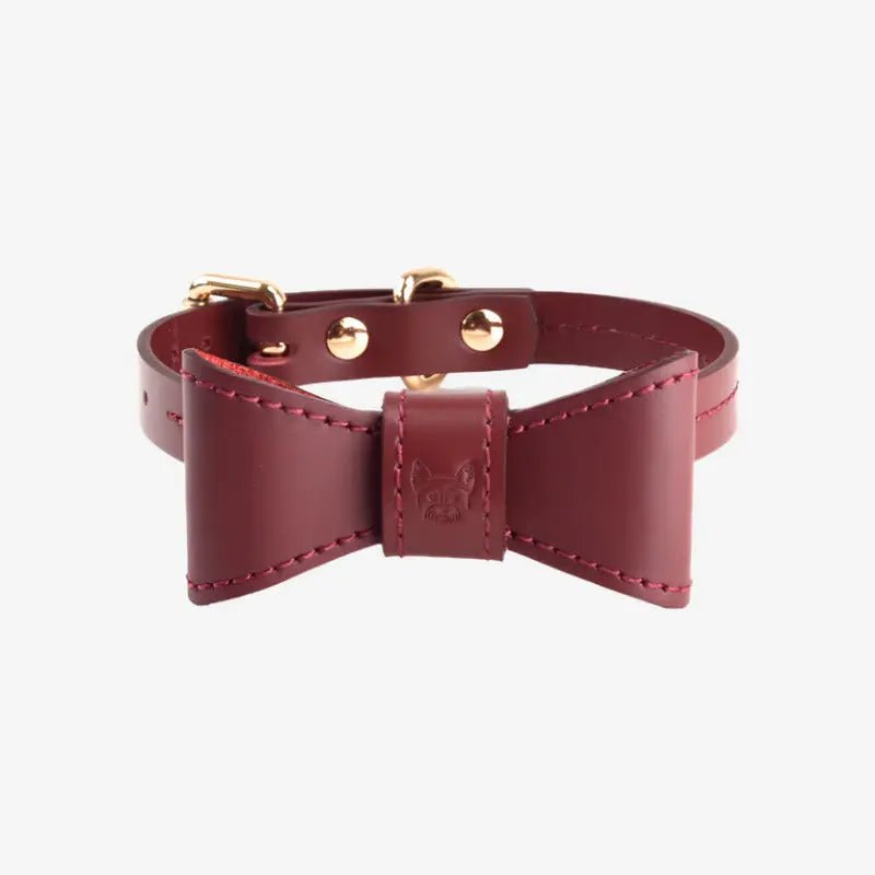 Bow tie for dog – Burgundy - Jacky's Place