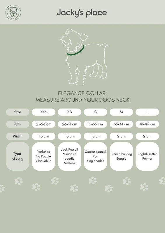 Elegance dog collar – Blue - Jacky's Place