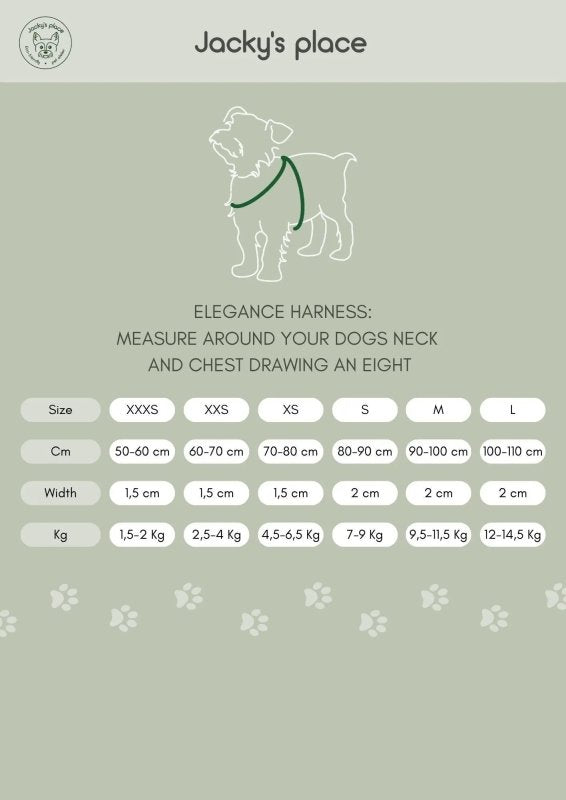 Elegance dog harness – Blue - Jacky's Place