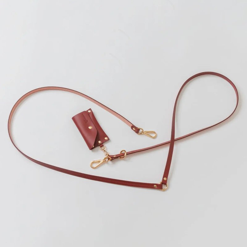 Handsfree Dog Leash Pink - Burgundy - Jacky's Place