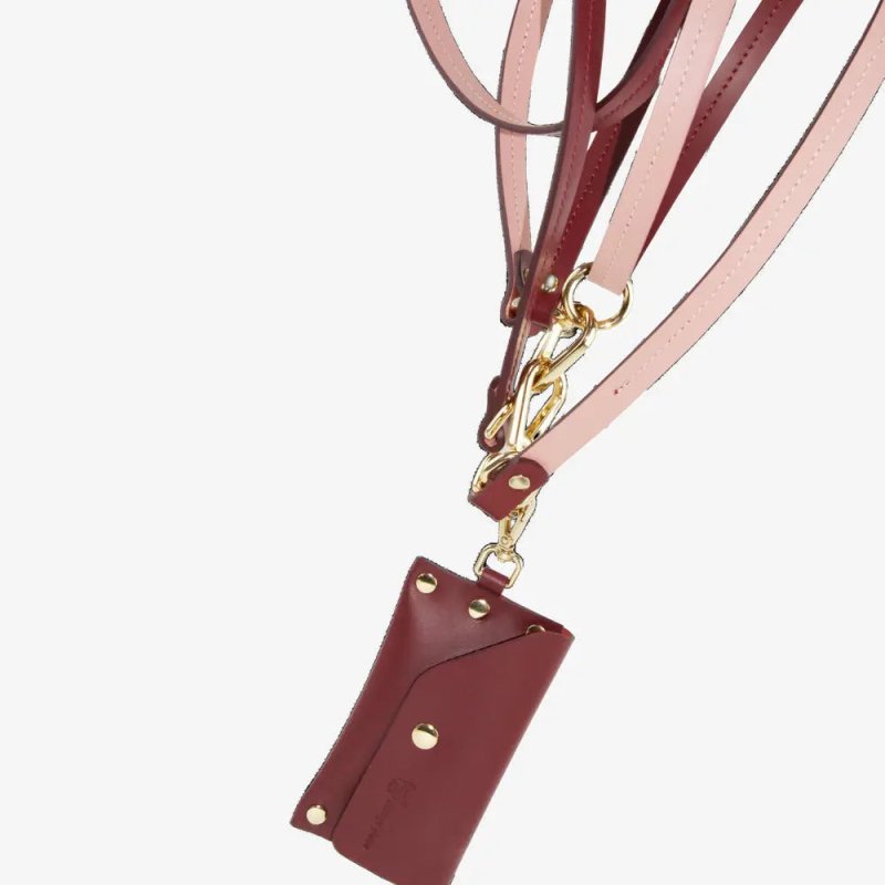 Handsfree Dog Leash Pink - Burgundy - Jacky's Place