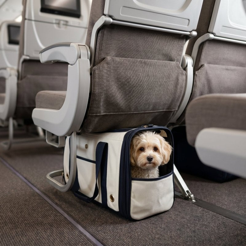 Hundetasche unter dem Flugzeugsitz – kabinenzugelassen bis 8 kg