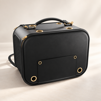 Bamboo Leather Pet Carrier
