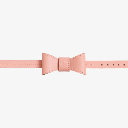 Pink dog collar hundehalsband pink vegetable tanned leather durable elegant design