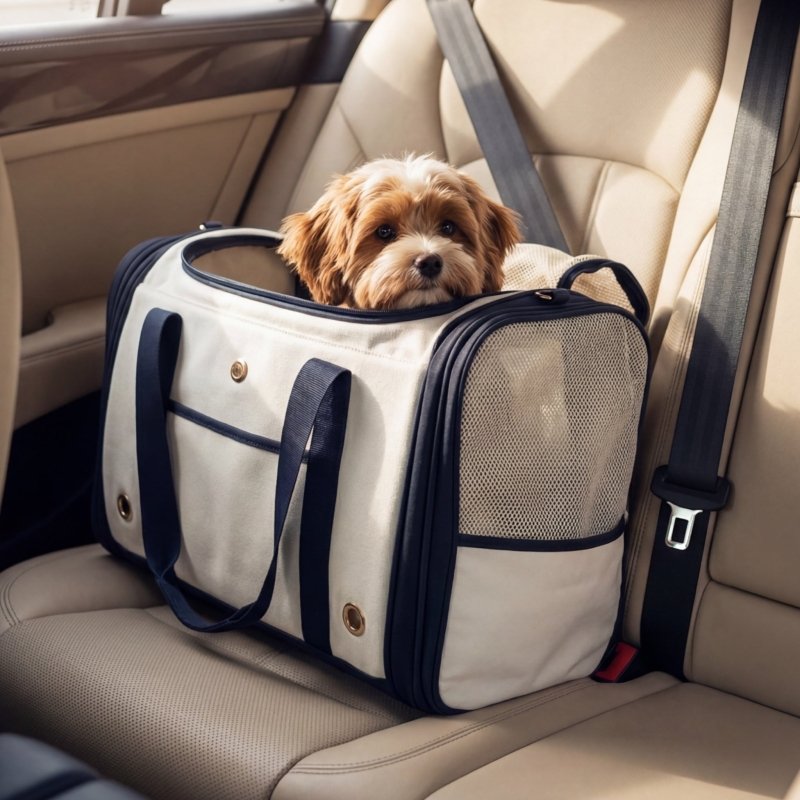 Canvas Dog Carrier Airline Approved | Eco - Friendly up to 8kg - Jacky's Place