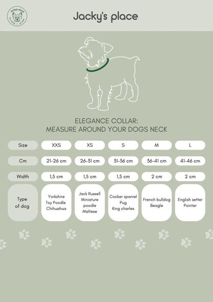 Elegance dog collar – Blue - Jacky's Place