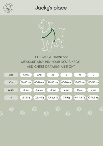 Elegance dog harness – Navy - Jacky's Place