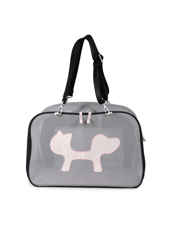 Hundetragetasche-Mesh Pet Carrier Bag XTRA – Pink - Jacky's Place